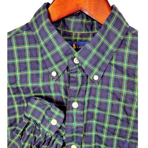 Ralph Lauren Other - Ralph Lauren Mens Plaid Button Down Long Sleeve Dress Shirt